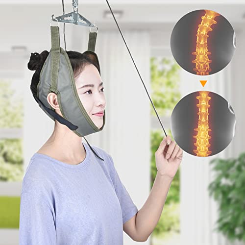 Cinturón De Tracción Cervical, Banda Para El Estiramiento Del Cuello, Recuperación De Vértebras, Cuidado De La Salud, Correas De Fijación Para Estiramiento Del Cuello Para Adultos Y Niños Médicos
