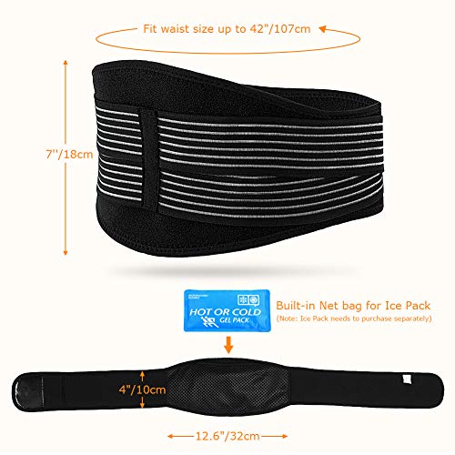 Cinturón eléctrico para la cintura para dolor de espalda baja, de frío caliente, cinturón de cintura climatizado para la artritis lumbar, tensiones, esguinces, alivio de la rigidez