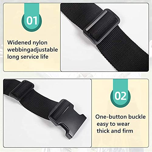 Cinturon Para Silla De Ruedas, Ajustable 360° Protección Cinturon De Seguridad Para Silla De Ruedas Con Hebilla, Fácil De Operar Multifuncional Cinturón De Sujeción Silla De Ruedas,Blue