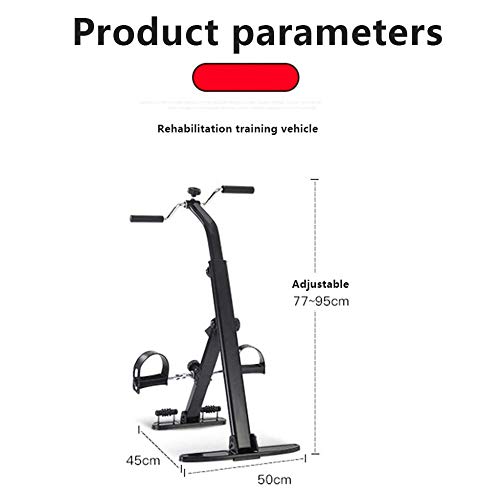 CJSWT Pedal portátil de Bicicleta de Ejercicios de Brazos y piernas Ejercitador, aparatos de Gimnasia para la Tercera Edad y de Edad Avanzada, Terapia Física de la Pierna Que Hacen Ejercicio