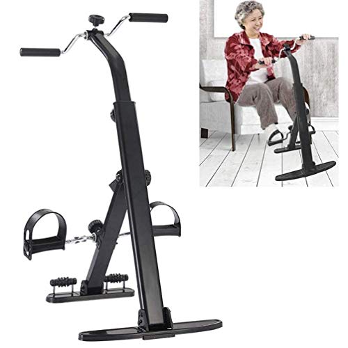 CJSWT Pedal portátil de Bicicleta de Ejercicios de Brazos y piernas Ejercitador, aparatos de Gimnasia para la Tercera Edad y de Edad Avanzada, Terapia Física de la Pierna Que Hacen Ejercicio