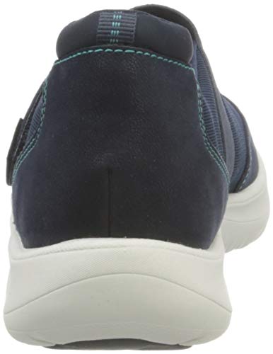 Clarks Adella West, Zapatillas Mujer, Tejido Azul Marino, 36 EU