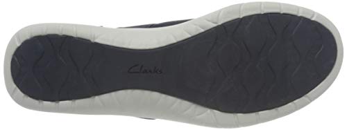 Clarks Adella West, Zapatillas Mujer, Tejido Azul Marino, 36 EU