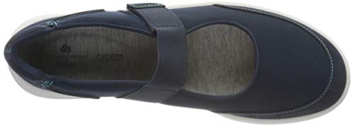 Clarks Adella West, Zapatillas Mujer, Tejido Azul Marino, 36 EU