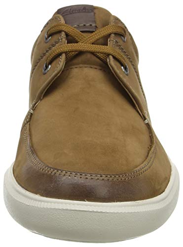 Clarks Cambro Lace, Zapatillas Hombre, Tan Nubuck, 44.5 EU