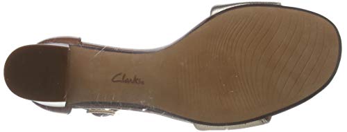 Clarks Jocelynne CAM, Bomba Mujer, Combinación de Piel Bronce metálica, 42 EU