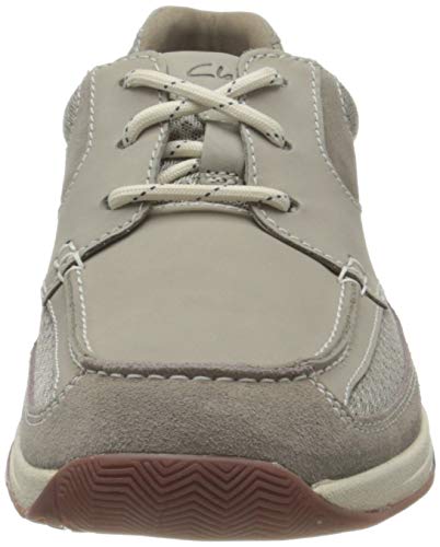 Clarks Langton Lane, Zapatillas Hombre, Piedra Nobuck, 43 EU