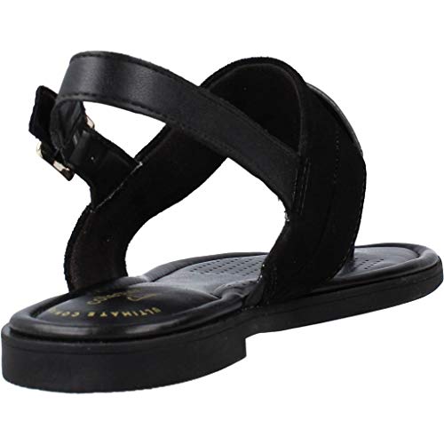 Clarks Reyna Glam, Sandalias Planas Mujer, Black Synthetic Interest Combi, 42 EU