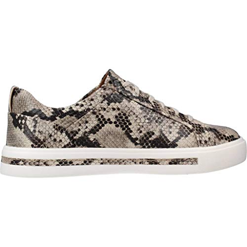 Clarks Un Maui Lace Zapatillas Mujer, Multicolor (Natural Snake Natural Snake), 39 EU