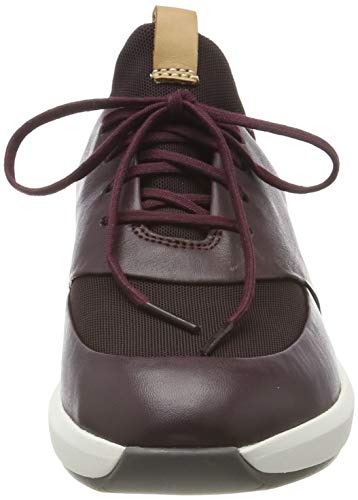 Clarks Un Rio Lace Zapatillas Mujer, Marrón (Aubergine Lea Aubergine Lea), 41.5 EU