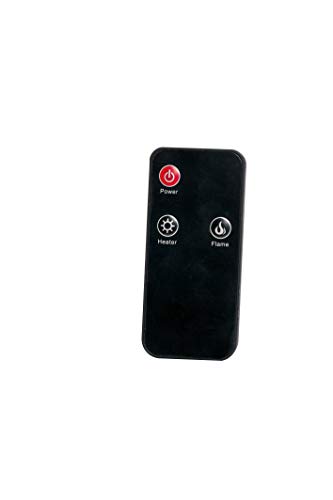 Classic Fire AJ15-S Vancouver - Calefactor de Pared con Efecto Chimenea, Mando a Distancia, 2000 W, Negro, 105,5 cm