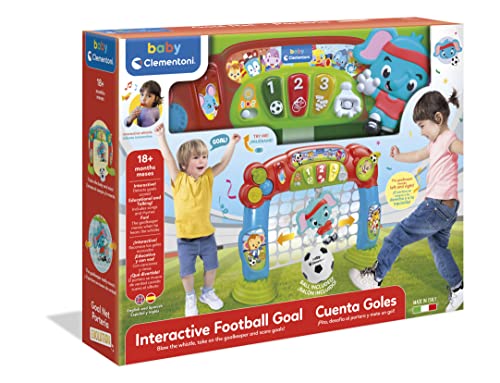 Clementoni Portería interactiva 1 año, Multicolor (61340)