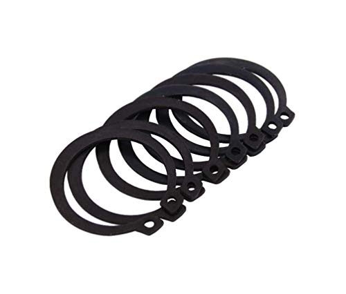 Clip de Seguridad a Presión, 300 Piezas Clip de Anillo Elástico, Anillo de Seguridad, Negro,Tipo C, Para Fije Los Anillos Elásticos Externos de Cojinetes, Engranajes y Poleas(3-32mm)