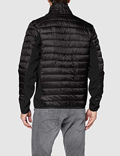 Clique - Chaqueta - Cuello Mao - Manga Larga - Opaco - para Hombre Negro (99) S