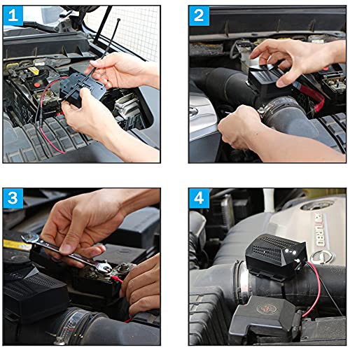 CMOISO Repelente de Ratas Ultrasonico Coche, Repelente de plagas de Coche de conversión de frecuencia ultrasónica Inteligente con Flash LED para Ratas, arañas, Mosquitos, Ratones, Insectos, roedores