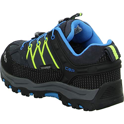 CMP Campagnolo Rigel WP Low-Cut 2021 - Botas de senderismo para niños, color gris y amarillo, talla EU 31