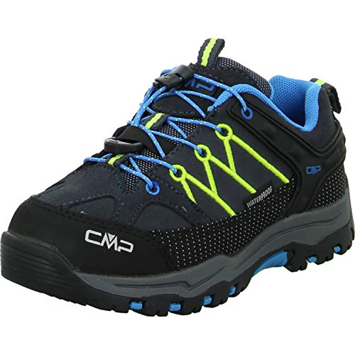 CMP Campagnolo Rigel WP Low-Cut 2021 - Botas de senderismo para niños, color gris y amarillo, talla EU 31