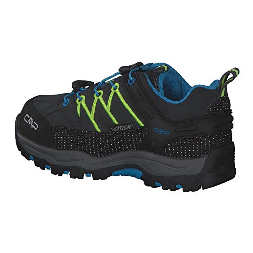 CMP Campagnolo Rigel WP Low-Cut 2021 - Botas de senderismo para niños, color gris y amarillo, talla EU 33