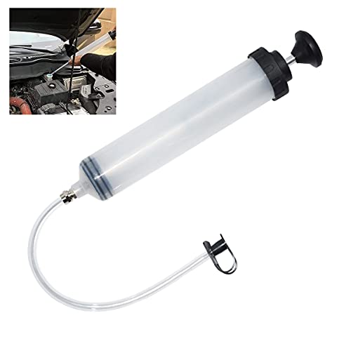 CNWOOAIVE 500ml Jeringa de Succión de Aceite, Extractor de Bomba de Manguera de Transferencia de Fluido 500 ml