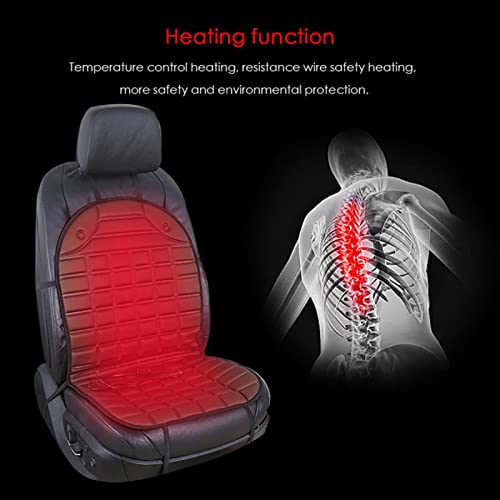 Cojín calefactor para asiento de coche, con regulador de temperatura, para silla de oficina y hogar, 2 niveles de calor (alto/bajo)