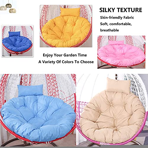 Cojín de Asiento, Solo cojín de Silla Egg, Cojín de Asiento de Silla de Columpio Colgante, Cojines de Silla de Hamaca Colgantes Gruesos, Funda de Silla Colgante Desmontable y Lavable, Cojines de Sill