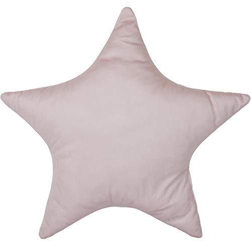Cojín de Estrella Rosa 44 x 37 cm para niño, decoración de habitación Infantil Textil para niños