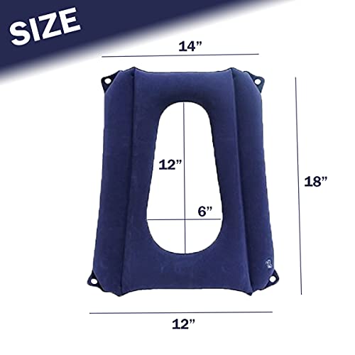 Cojines inflables para personas mayores, cojín de asiento antiescaras para silla de ruedas, accesorios de enfermería para aliviar el dolor, uso para silla de inodoro, silla de ducha