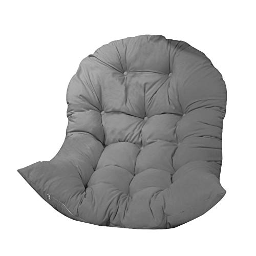 Cojines para silla relax, cojín para silla giratoria gruesa, cojín para asiento de mimbre, cojín de asiento colgante para interior y exterior (sólo cojín)