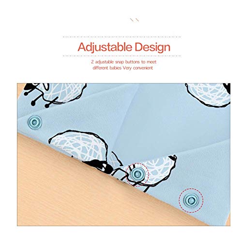 Cokomono 9pcs Baberos Bebe, Bandanas Bufanda Toalla de 100% algodón para Bebé Niños Recien Nacido, Bandana Bebé Babero Algodon Absorbente Suaves Para Sialorrea y Dentición (9pcs para Unisex)