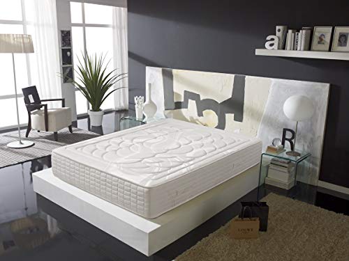 Colchón De Muelles Ensacados Con Viscoelástica 150x200 - Efecto Relax 7 Zonas De Confort - Altura 27 Cm | Certificado Sanitized® Y oeko-tex®