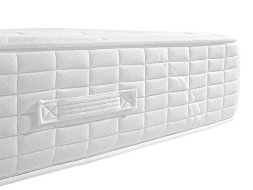 Colchón De Muelles Ensacados Con Viscoelástica 150x200 - Efecto Relax 7 Zonas De Confort - Altura 27 Cm | Certificado Sanitized® Y oeko-tex®
