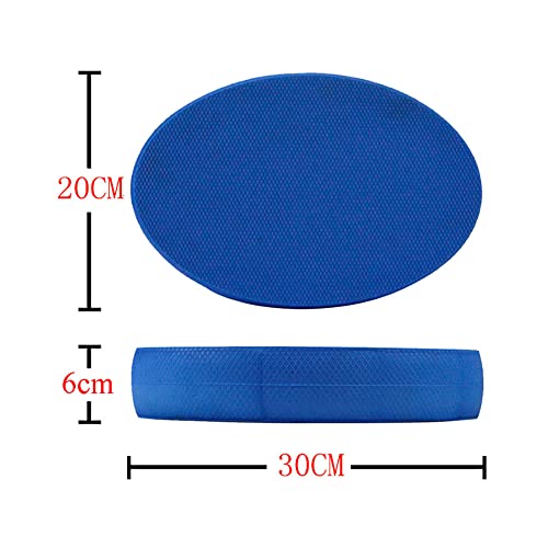 Colchoneta de equilibrio ovalada, colchoneta de ejercicios de fitness estable, tabla de entrenamiento de equilibrio antideslizante, muy adecuada para fisioterapia, Pilates, entrenamiento de fuerza