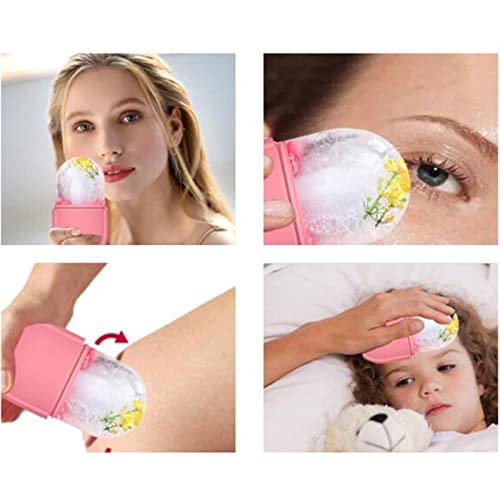 Colcolo 2 Tazas de Masaje con Hielo para El Rodillo de Masaje en Frío de Fitness Facial