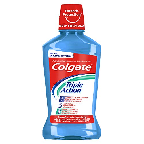 Colgate Triple Acción Enjuague Bucal, 500ml