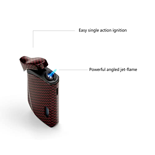 Colibri Encendedor de llama Falcon Jet | Encendedor de cigarros y cigarrillos | Resistente al viento | Funciona con butano (no incluido) | Bonita caja de regalo elegante | Garantía de dos años