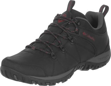 Columbia Peakfreak Venture Waterproof Zapatos impermeables para Hombre, Negro (Black, Vintage Red), 41 EU