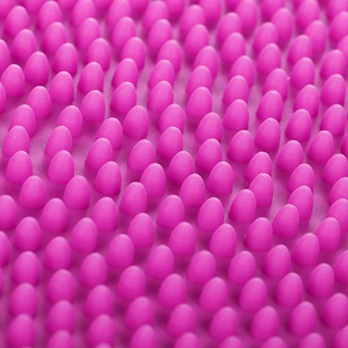 com-four® Cojín de Equilibrio - cojín Inflable de Bolas - cojín móvil con Ø 33 cm - cojín de Equilibrio para Fitness, Deportes de rehabilitación, Ejercicios de Equilibrio (Rosado)