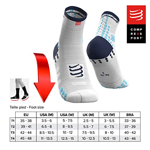 Compressport SH3T2FY Calcetines, Sin género, Amarillo, 2XL