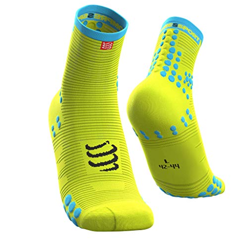 Compressport SH3T2FY Calcetines, Sin género, Amarillo, 2XL