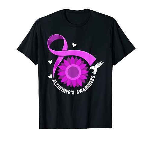 Conciencia de Alzheimer de Alzheimer Flor de la Alzheimer Camiseta
