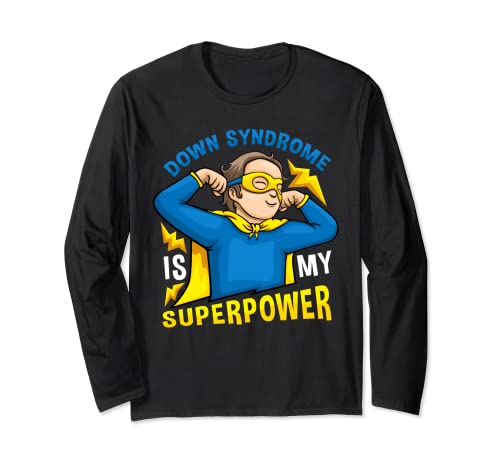 Conciencia del Día del Síndrome de Down de My Superpower para niños y niñas Manga Larga
