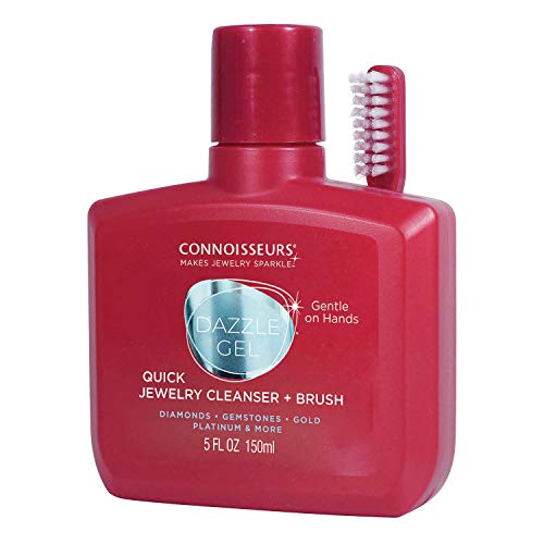Connoisseurs Limpiador de Joyas en Gel -Solución Limpiadora de Oro, Plata, Diamantes y Piedras Preciosas Restaura el Brillo - Cepillo Incluido 150 ml