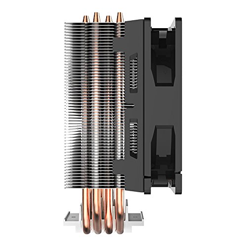 Cooler Master Hyper 212 LED Sistema Refrigeración Resistente y Versátil, 4 Tubos de Calor Contacto Directo Continuo con Aletas, Ventilador PWM de 120 mm