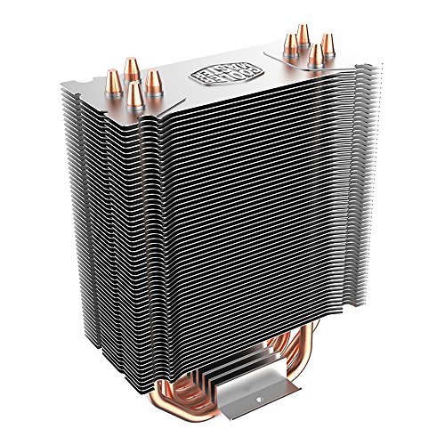 Cooler Master Hyper 212 LED Sistema Refrigeración Resistente y Versátil, 4 Tubos de Calor Contacto Directo Continuo con Aletas, Ventilador PWM de 120 mm