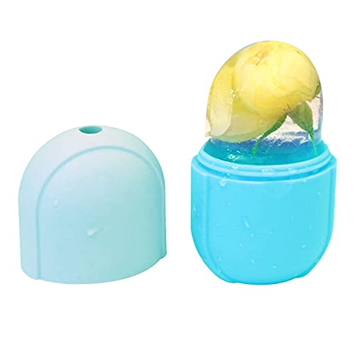 Copas de masaje con hielo Rodillo de hielo Masajeador facial Rodillo de hielo para la cara Masajeador con bandeja de hielo Co nt Our Cube Ice Molde facial Apriete la piel Reduzca la hinchazón