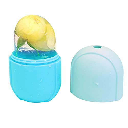 Copas de masaje con hielo Rodillo de hielo Masajeador facial Rodillo de hielo para la cara Masajeador con bandeja de hielo Co nt Our Cube Ice Molde facial Apriete la piel Reduzca la hinchazón
