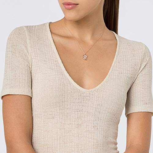 Córdoba Jewels | Gargantilla en Plata de Ley 925 bañada en Oro Rosa con diseño Caracol Rose Gold