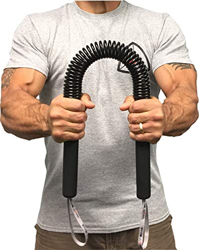 Core Prodigy Python Power Twister Bar - Ejercicio superior del cuerpo para pecho, hombro, antebrazo, bíceps y equipo de entrenamiento de fortalecimiento de brazo