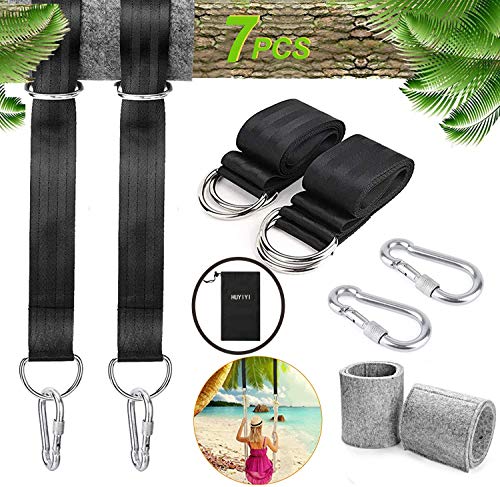 Correas de hamacas para exteriores 150cm,Hamaca Correas Árbol con cojines de protección de árboles para hamacas de patio de camping,admite hasta 600kg,para camping,mochilas, hamacas y columpios