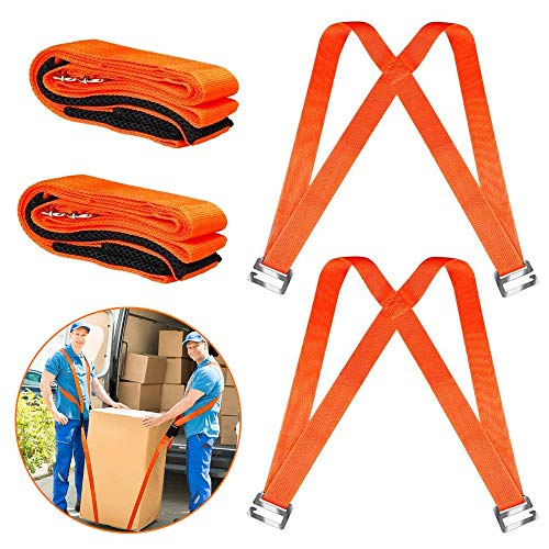 Correas de transporte para 2 personas, correas ergonómicas, para muebles, fácil de levantar muebles pesados, correa de transporte, para transportar, mover muebles, electrodomésticos